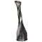Uniquewise Aluminium-Casted Decorative Twisted Shape Flower Vase, Black Nickel 13.25 Inch QI004135 - alternate 2